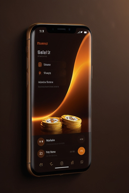 Smartfon z aplikacją kasyna